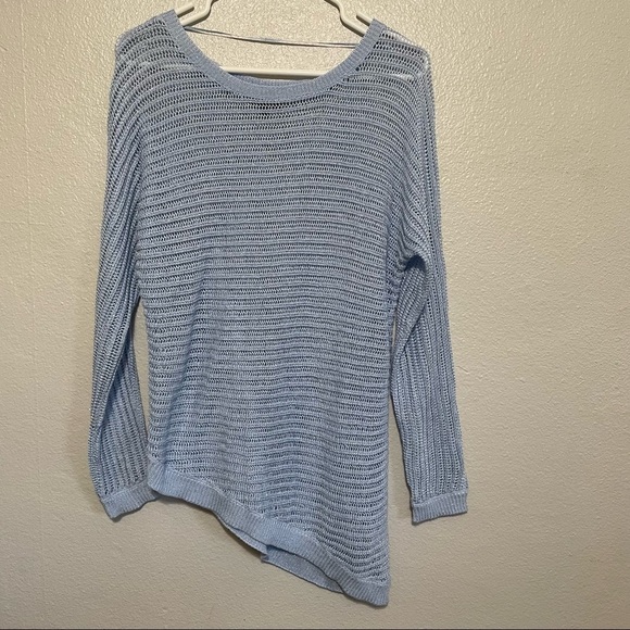 APT. 9 Asymmetrical Hem Shimmer Crochet​​​​ Cotton Blend - Picture 1 of 4